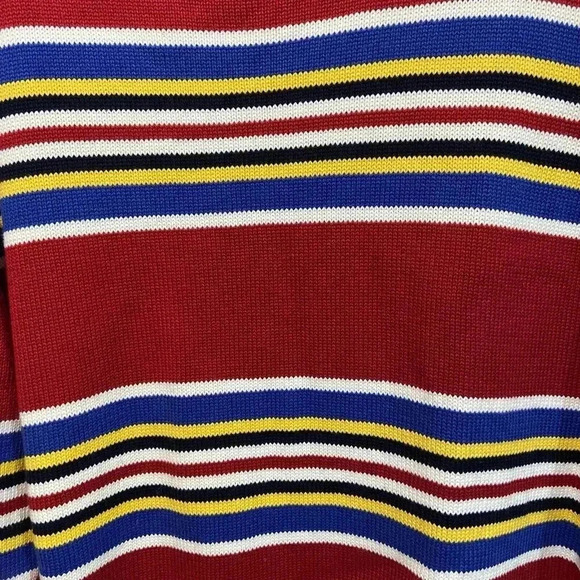 Vintage Lauren Ralph Lauren Women’s‎ Colorful Striped Sweater XLARGE Red Stripes - Picture 2 of 7
